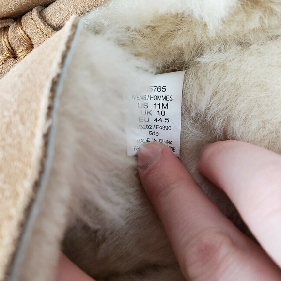 Lands End Mens Suede Leather Moccasin Slippers NWT - Picture 10 of 12